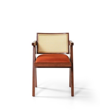 Milton Hasır Ahşap Sandalye